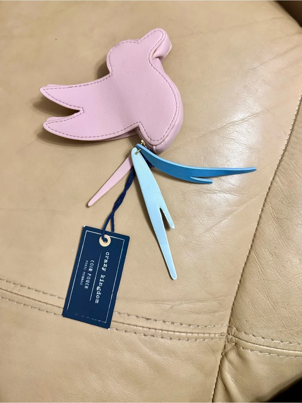 Paper Destiny Crazy Kingdom Parrot Bird Coin Pouch NWT Novelty Purse